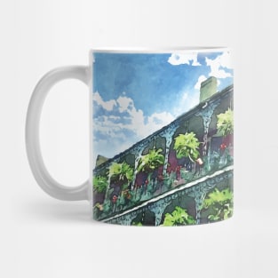 Iconic New Orleans Architecture Watercolor Painting Mug